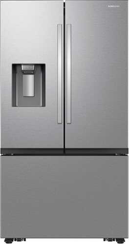 Rent to own Samsung - Bespoke AI 30 cu. ft. 3-Door French Door Refrigerator with Zero Clearance Fit & In-Door Tall Water Dispenser - Stainless Steel