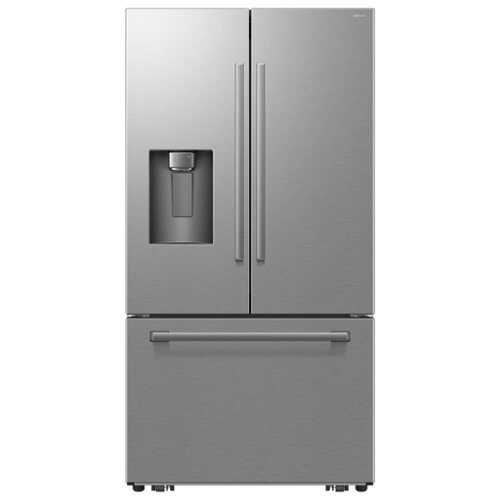 Rent to own Samsung - Bespoke AI 24 cu. ft. Counter Depth 3-Door French Door Refrigerator with Zero Clearance Fit & Dual Auto Ice Maker - Stainless Steel
