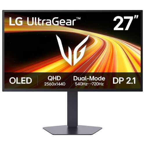 Rent to own LG - UltraGear 27" OLED Dual Mode (QHD 540Hz, HD 720Hz) 0.02ms G-SYNC Compatible, AMD FreeSync Premium Pro Gaming Monitor - Black
