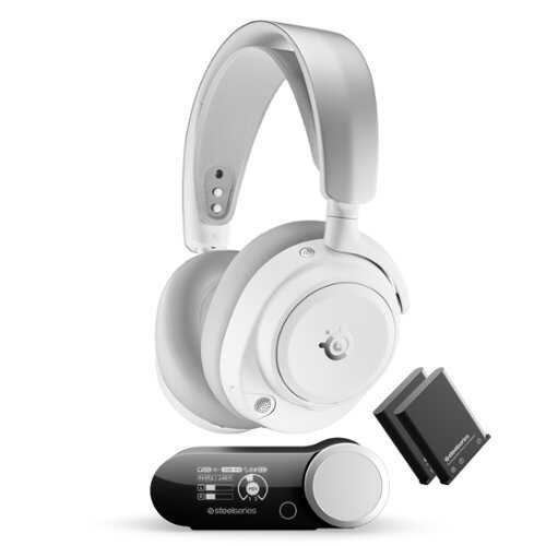 Rent to own SteelSeries - Arctis Nova Pro Omni 2.4 GHz Wireless Over-The-Ear Gaming Headset for PS5/PS4, Xbox One, Xbox X/S, Switch/Switch 2, PC - White