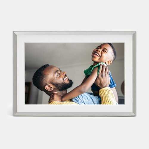 Rent to own Aura Home - Aura Carver Mat 10 Digital Wifi Photo Frame-Clay with Textured Mat - Clay (Light)
