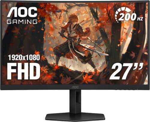 Rent to own AOC - C27G4X 27" VA Curved Gaming Monitor, FHD (1920x1080), 200Hz, 0.5ms, Freesync - Black