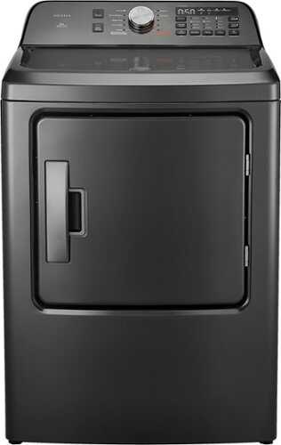 Rent to own Insignia™ - 7.0 Cu. Ft. Electric Dryer with Sensor Dry - Metallic Grey