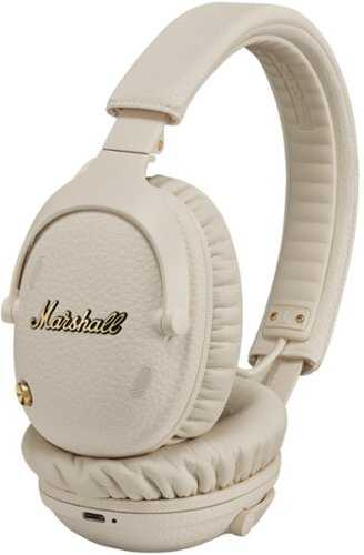 Rent to own Marshall - Monitor III A.N.C. Wireless Active Noise Cancelling Over-Ear Bluetooth Headphones with Microphone for Calls - Cream