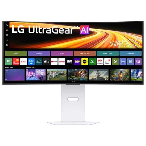 Rent to own LG - UltraGear 34" OLED WQHD 240Hz 0.03ms G-SYNC FreeSync Premium Pro Gaming Monitor with DisplayHDR400 TRUE - White