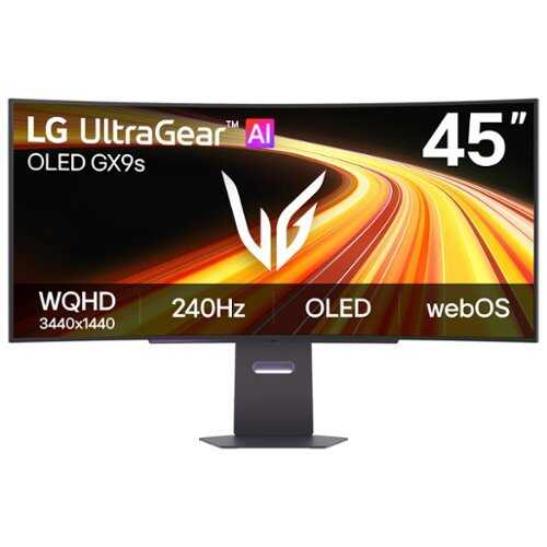 Rent to own LG - UltraGear 45" WQHD OLED 240Hz 0.03ms G-SYNC FreeSync Premium Pro Gaming Monitor with DisplayHDR400 TRUE - Black