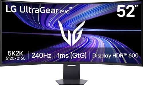 Rent to own LG - 52" UltraGear evo G9 5K2K 240Hz 1ms FreeSync Premium Gaming Monitor with DisplayHDR 600 (HDMI 2.1, DP 2.1, USB-C) - Black