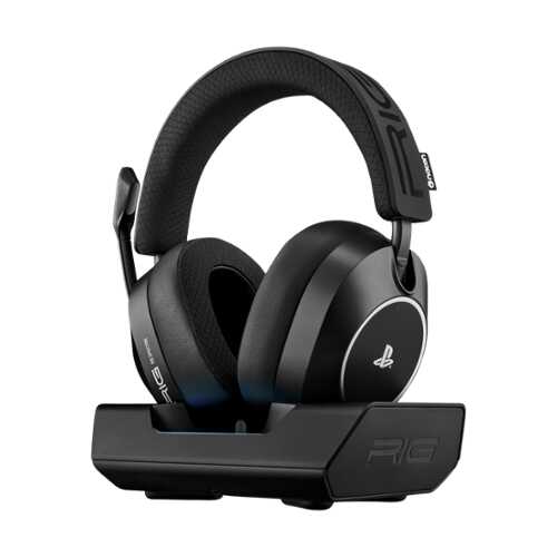 Rent to own RIG - R8 SPECTRE PRO HS Wireless Bluetooth Gaming Headset w/Graphene Drivers & Base Station for PS5, PS4, PC, Nintendo Switch - Black