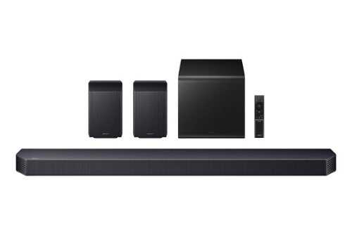 Rent to own Samsung - Q-Series Soundbar HW-Q930H/ZA 9.1.4 ch Subwoofer with Rear Speaker (2026) - Titan Black