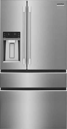 Rent to own Frigidaire - 26 Cu. Ft. Standard-Depth 4-Door French Door Refrigerator with Custom-Flex® Temp Drawer - Stainless Steel