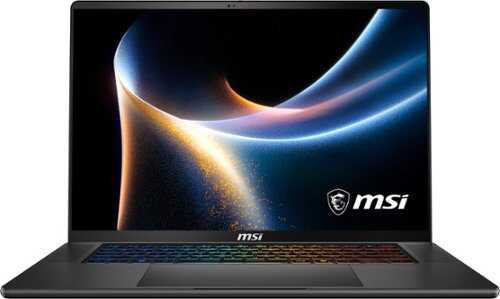 Rent to own MSI - Stealth 16 AI+ 16" 2.5K 240Hz OLED Gaming Laptop Intel Core U9-386H - NVIDIA GeForce RTX 5080 - 32GB Memory -2TB Storage - Charcoal Black