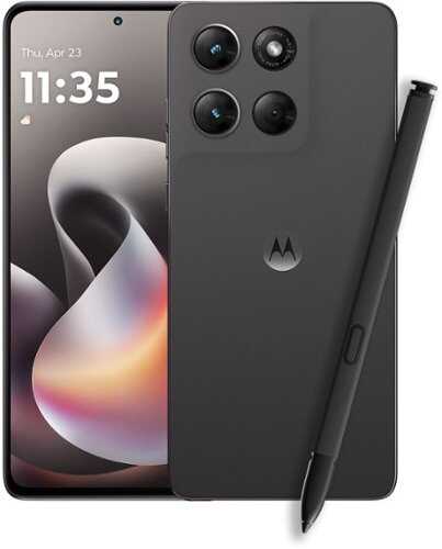 Rent to own Motorola - moto g stylus 2026 128GB (Unlocked) - PANTONE Coal Smoke