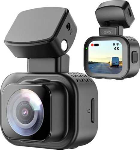 Rent to own Rexing - C1 Plus 4K UHD Dash Cam with Wi-Fi & GPS, 170° Wide Angle, WDR, Parking Mode, 32GB Card - Black