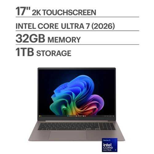 Rent to own LG - gram Max 17" Touch-Screen Laptop WQXGA Intel Core Ultra 7 Processor 355 with 32GB RAM - 1TB SSD - Matte Bronze