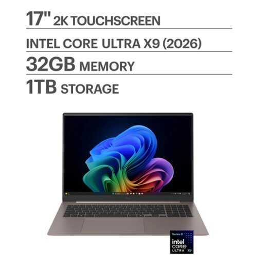Rent to own LG - gram Max 17" Touch-Screen Laptop WQXGA Intel Core Ultra X9 Processor 388H with 32GB RAM - 1TB SSD - Matte Bronze