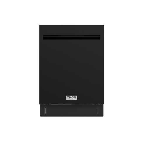 Rent to own Thor Kitchen - 24" Top Control Built-In Dishwasher Stainless Steel Tub with Pocket Handle, 51 dBA - Matte Black