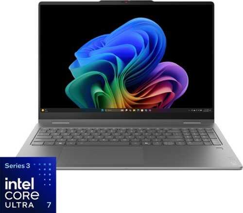 Rent to own Lenovo - Yoga 7i 2-in-1 16" 2K OLED Touchscreen Laptop - Intel Core Ultra 7 355 2026 - 24GB Memory - 512GB Storage - Luna Grey