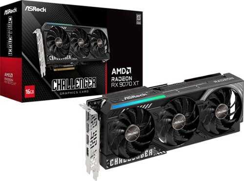 Rent to own ASRock - Challenger Radeon RX 9070 XT 16GB GDDR6 PCI Express 5.0 Graphics Card