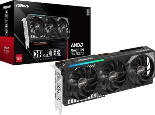 Rent to own ASRock - Challenger Radeon RX 9070 16GB GDDR6 PCI Express 5.0 Graphics Card