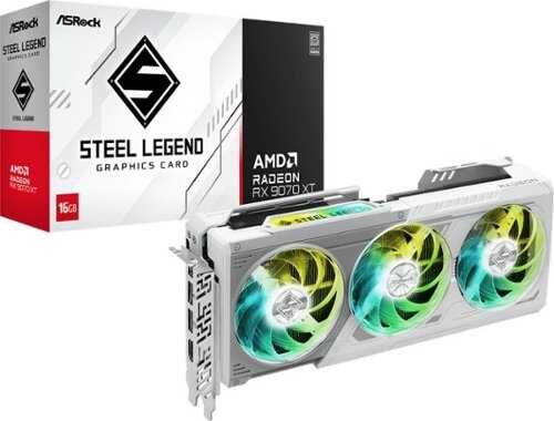 Rent to own ASRock - Steel Legend Radeon RX 9070 XT 16GB GDDR6 PCI Express 5.0 Graphics Card