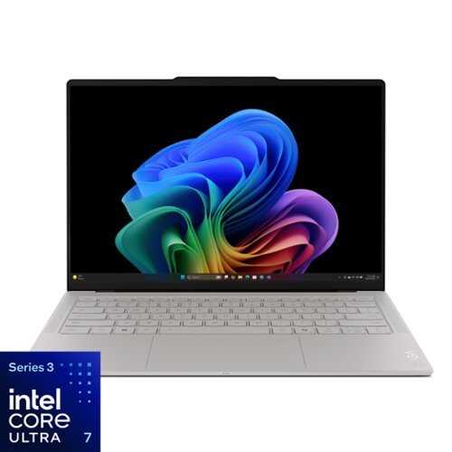Rent to own Lenovo - Yoga Slim 7i Ultra Aura Edition- 14" 2.8K 120Hz OLED Touchscreen Laptop- Core Ultra 7 355 2026- 32GB Memory- 1TB Storage - Seashell