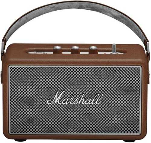 Rent to own Marshall - Kilburn III Portable Wireless Bluetooth Speaker with Bass / Treble / Volume Controls and 3.5 mm Auxiliary Input - Brown