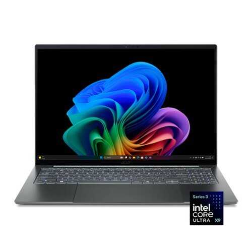 Rent to own Acer - Swift 16 AI - Copilot+ PC - 16" 3K OLED Touchscreen Laptop - Intel Core Ultra X9 388H 2026 - 32GB Memory - 1TB Storage - Basalt Gray