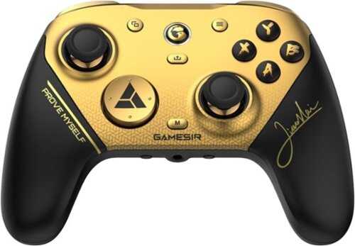 Rent to own GameSir - G7 Pro 8k Controller for PC, Mag-Res TMR Sticks, Hall Effect Triggers, 8000Hz Polling Rate, Tri-Mode Connectivity - Black/Gold