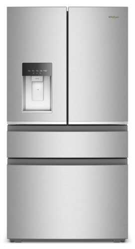 Rent to own Whirlpool - 22 Cu. Ft. 4-Door French Door Counter-Depth Refrigerator - Fingerprint-Resistant Stainless Finish