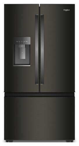 Rent to own Whirlpool - 23 Cu. Ft. French Door Refrigerator with In-Door Water and Ice - Black Stainless Steel
