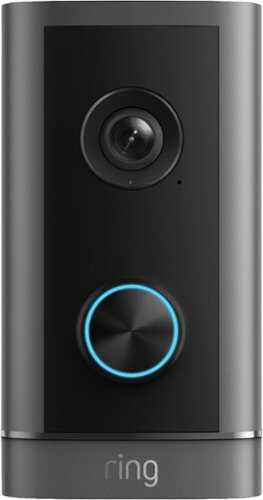 Rent to own Ring - Wired Doorbell Elite (2ndGen), Power over Ethernet, Retinal 4K, Remote Gate Access, 10x Zoom, Low-Light Sight - Deep Silver