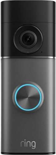 Rent to own Ring - Battery Doorbell Pro (newest model) Retinal 4K with wide-angle video, up to 10x Zoom, Night Vision, and Ultra Battery Pk - Deep Silver