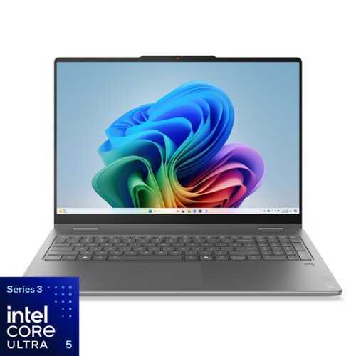 Rent to own Lenovo - Yoga 7i 2-in-1 16" 2K Touchscreen Laptop - Intel Core Ultra 5 Processor 322 2026 - 16GB Memory - 512GB SSD - Luna Grey