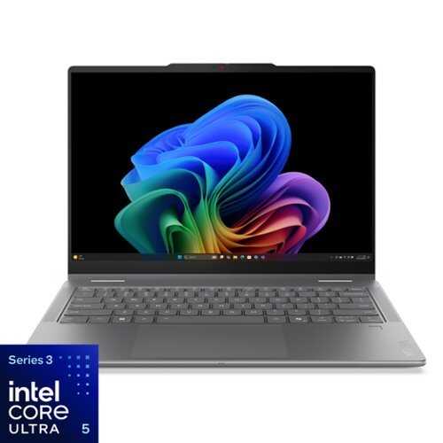 Rent to own Lenovo - Yoga 7i 2-in-1 - Copilot+ PC - 14" 2K OLED Touchscreen Laptop - Core Ultra 5 Processor 322 2026- 16GB Memory - 512GB SSD - Luna Grey