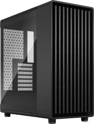 Rent to own Fractal Design - North Momentum Edition Black E-ATX Chassis with Blackened Oak Front and TG Side Panel Mid Tower PC Case - Black