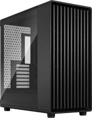 Rent to own Fractal Design - North XL Momentum Edition Black E-ATX Chassis with Blackened Oak Front and TG Side Panel Mid Tower PC Case - Black