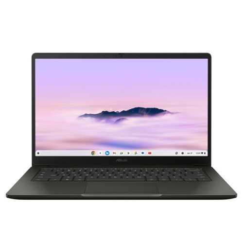 Rent to own ASUS - CX14 14" FHD Chromebook Plus Laptop with Google AI - Intel Core 3 (2025) - 8GB Memory - 128GB Storage - Hunter Green
