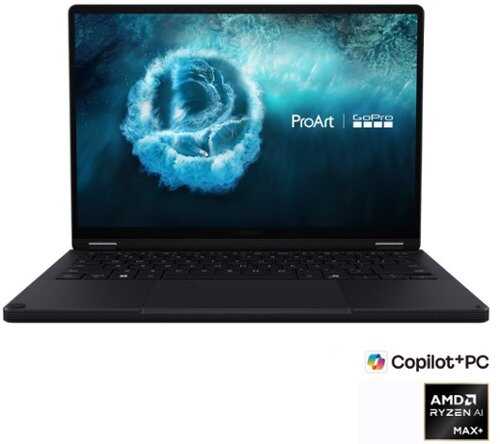 Rent to own ASUS - ProArt GoPro Edition 13" 3K OLED 2-in-1 Touch Screen Laptop - Copilot+ PC - AMD Ryzen AI Max+ 395 - 128GB RAM - 1TB SSD - Nano Black