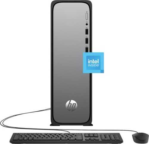Rent to own HP - OmniDesk Slim Desktop - Intel Processor 300 - 8GB DDR5 Memory - 256GB SSD - Meteor Silver