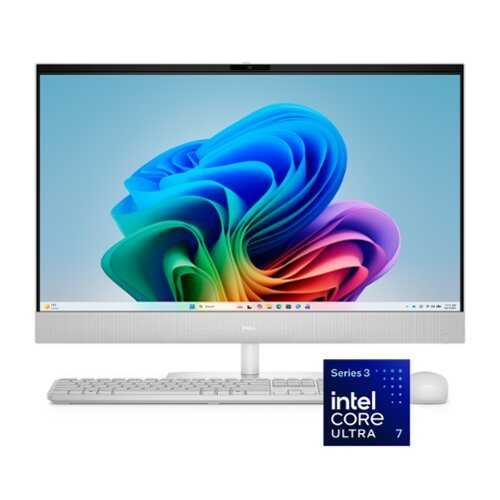 Rent to own Dell - 27" 2K IPS Touchscreen All-in-One - Intel Core Ultra 7 355 2026 - 32GB Memory - 2TB Storage - Copilot+ PC - Light Ash