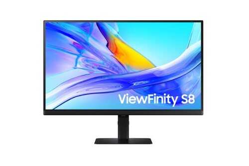 Rent to own Samsung - 27" ViewFinity S8 (S80UD) 4K UHD HDR10 Monitor with Ergonomic Stand (DisplayPort, HDMI, USB-C) - Black
