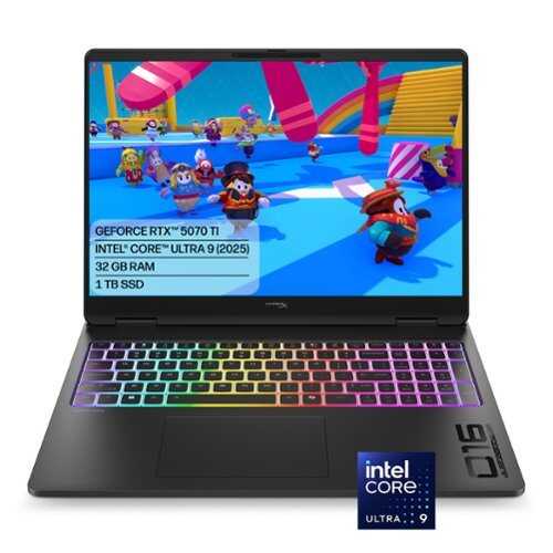 Rent to own HyperX - OMEN MAX 16" 2K OLED Gaming Laptop - Intel Core Ultra 9 (2026) - 32GB DDR5 Memory - NVIDIA GeForce RTX 5070 Ti - 1TB SSD - Shadow Black