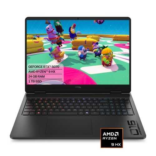 Rent to own HyperX - OMEN 16" 165Hz 2.5K OLED Gaming Laptop - AMD Ryzen 9 8940HX (2025) - 24GB Memory - NVIDIA GeForce RTX 5070 - 1TB SSD - Shadow Black