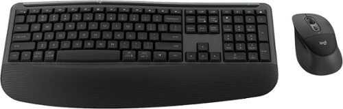 Rent to own Logitech - Signature Comfort Plus Combo MK880 Wireless Keyboard and Mouse Combo with Palm Rest and Silent Clicks - Black