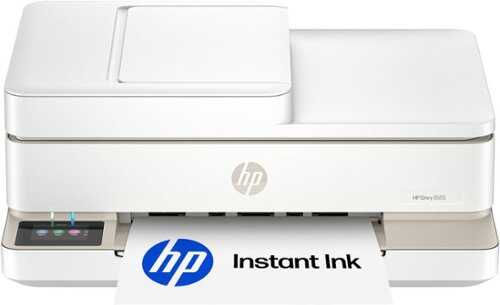 Rent to own HP - Envy 6555 Wireless AI-Enabled All-in-One Inkjet Printer with 3 Months of Instant Ink - White