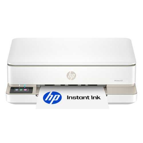 Rent to own HP - Envy 6155 Wireless AI-Enabled All-in-One Inkjet Printer with 3 Months of Instant Ink - White