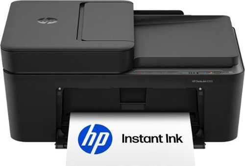 Rent to own HP - DeskJet 4355 Wireless AI-Enabled All-in-One Inkjet Printer with 3 Months of Instant Ink - Black