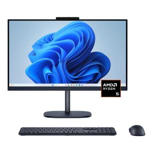 Rent to own HP - OmniStudio 23.8" WLED Touchscreen All-in-One w/ Adjustable Height - AMD Ryzen 5 40 - 8GB Memory - 256GB SSD - Denim Blue