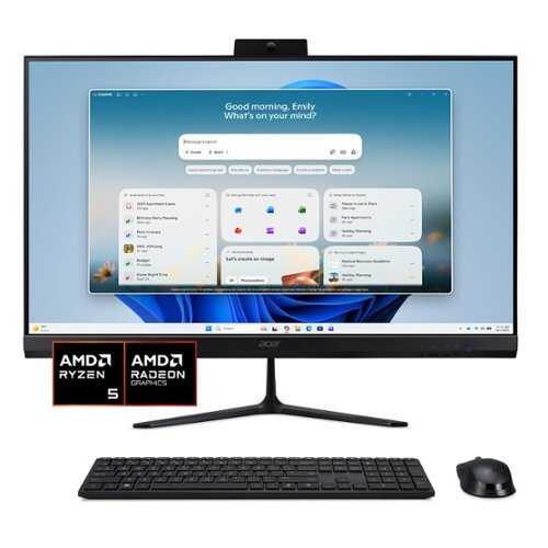 Rent to own Acer - Aspire C27B AIO Desktop - 27" Full HD 144Hz Display 2k- AMD 10 Series - 16GB Memory - Storage 512GB SSD - Black