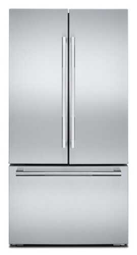 Rent to own JennAir - Rise 24.8 Cu. Ft. French Door Counter-Depth Refrigerator with Internal Dispenser - Stainless Steel